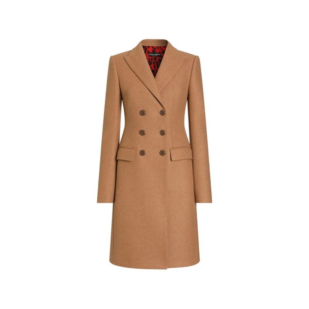 Dolce & Gabbana Neutrals Coats - Double Breasted & Peacoats Women